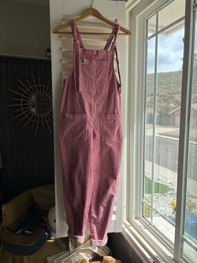 Lucy & Yak Dusty Rose Cotton Overalls